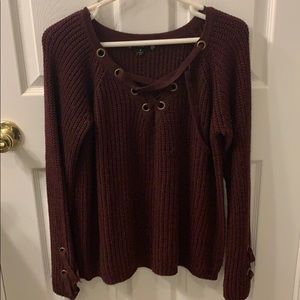 Maroon sweater